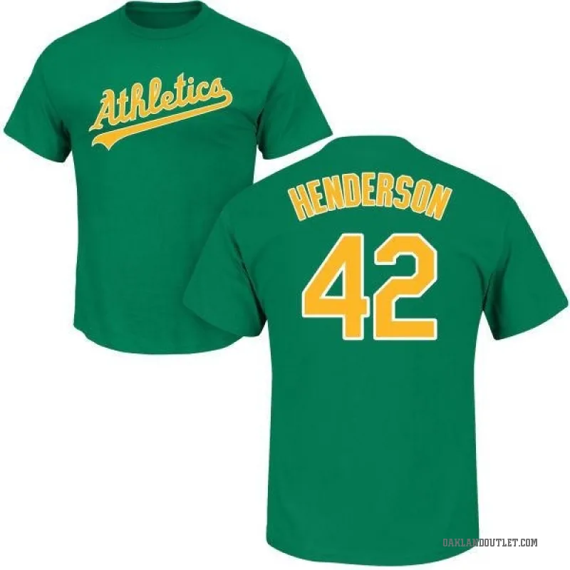 Dave Henderson Oakland Athletics Women's Black Roster Name & Number T-Shirt  